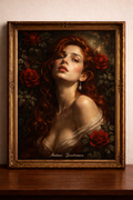 Portrait of a red-haired beauty